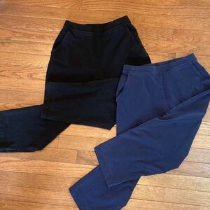 L.L. Bean Black and Navy Cropped Pants Duo Size XS Petite
